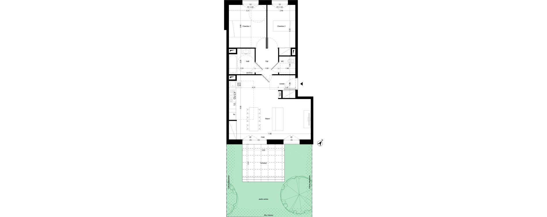 Appartement T3 de 67,10 m2 &agrave; Noisy-Le-Grand Centre ville