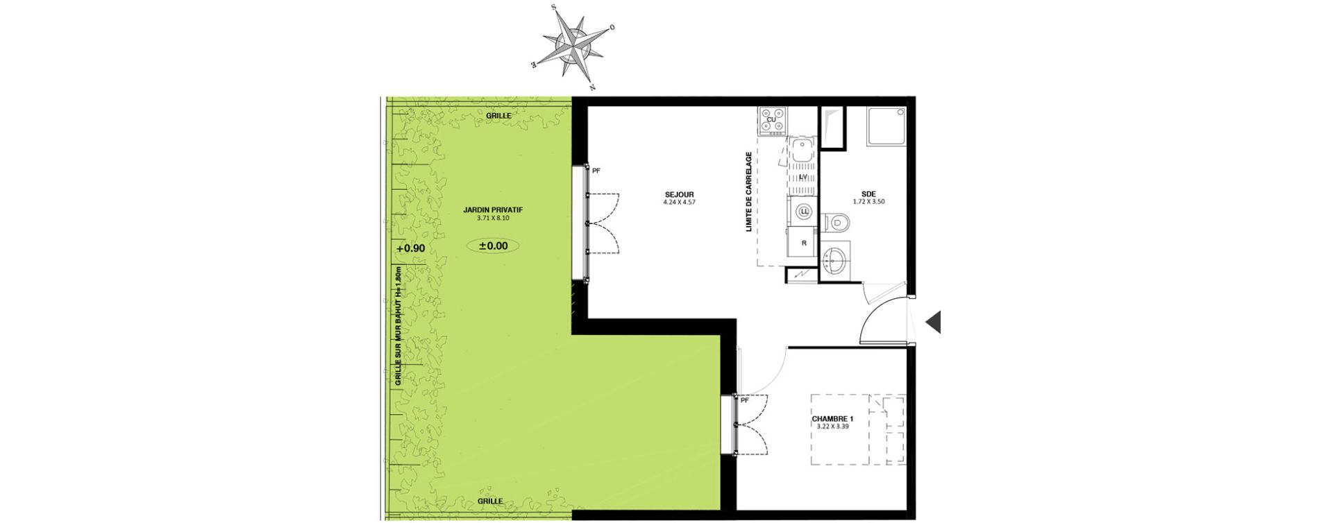Appartement T2 de 38,85 m2 &agrave; Noisy-Le-Grand Centre