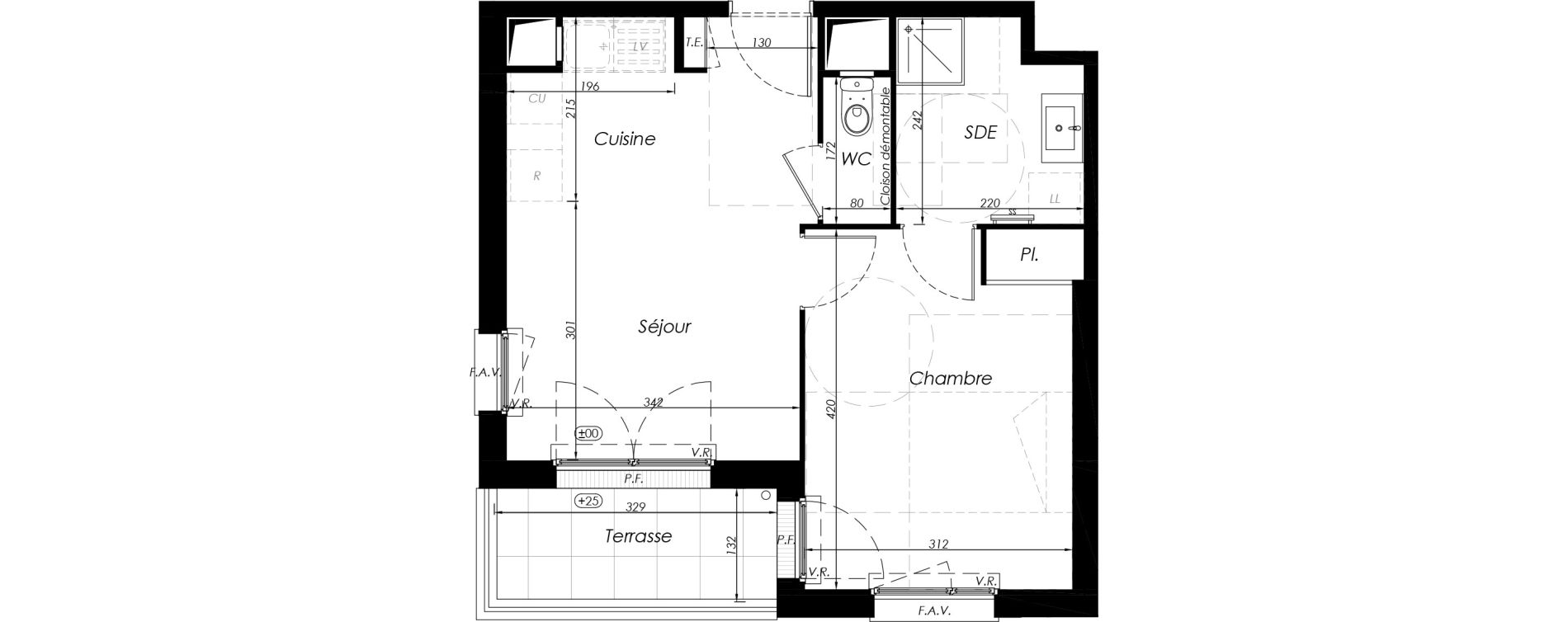 Appartement T2 de 36,98 m2 &agrave; Noisy-Le-Grand Centre