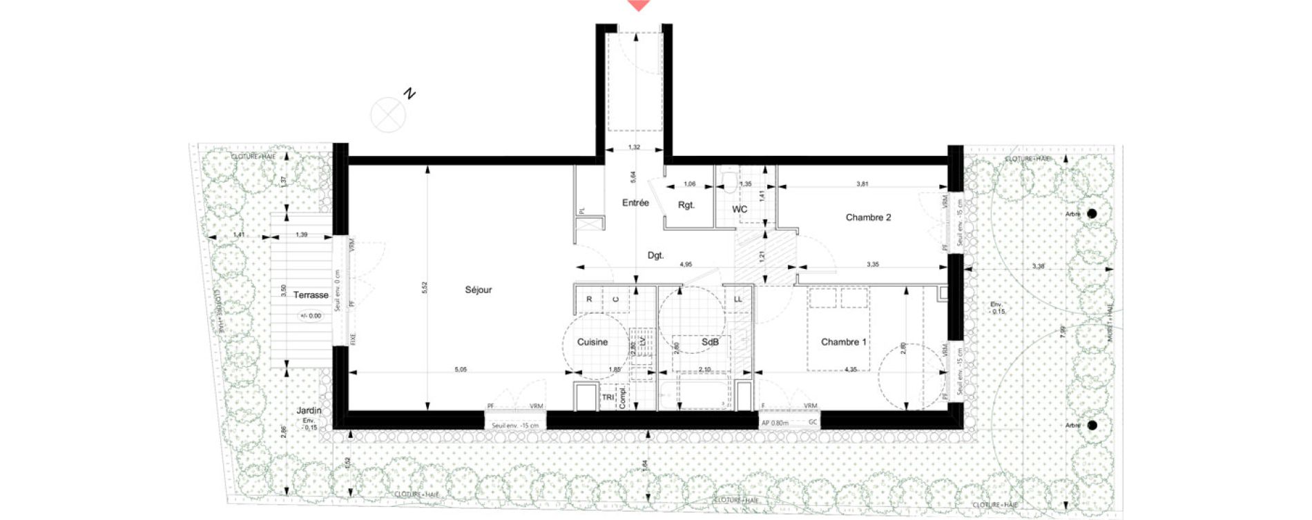 Appartement T3 de 75,95 m2 &agrave; Noisy-Le-Grand Bas-heurts