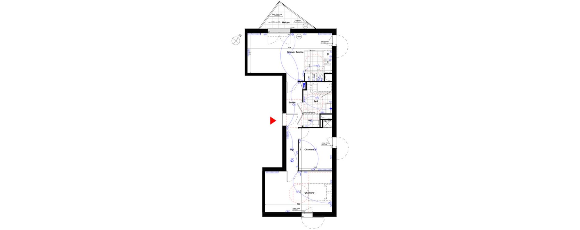 Appartement T3 de 65,00 m2 &agrave; Noisy-Le-Grand Centre