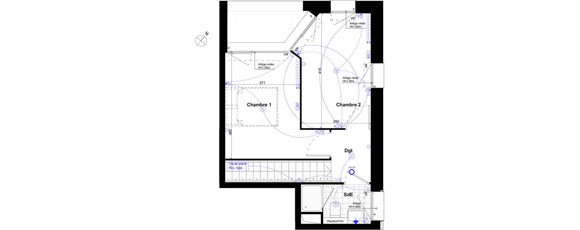 Appartement T3 de 60,80 m2 &agrave; Noisy-Le-Grand Centre