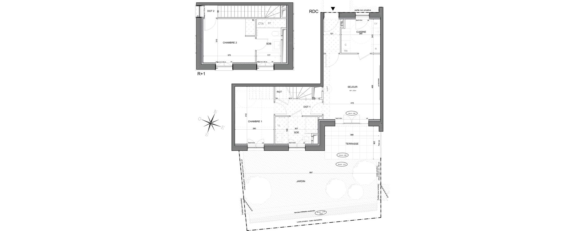 Maison T3 de 68,38 m2 &agrave; Noisy-Le-Grand Centre ville