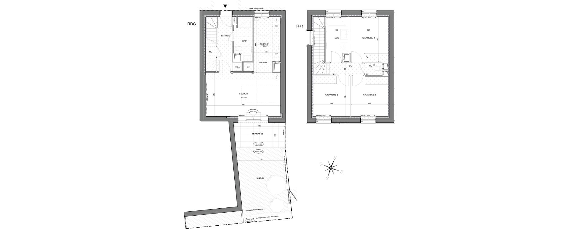 Maison T4 de 81,98 m2 &agrave; Noisy-Le-Grand Centre ville