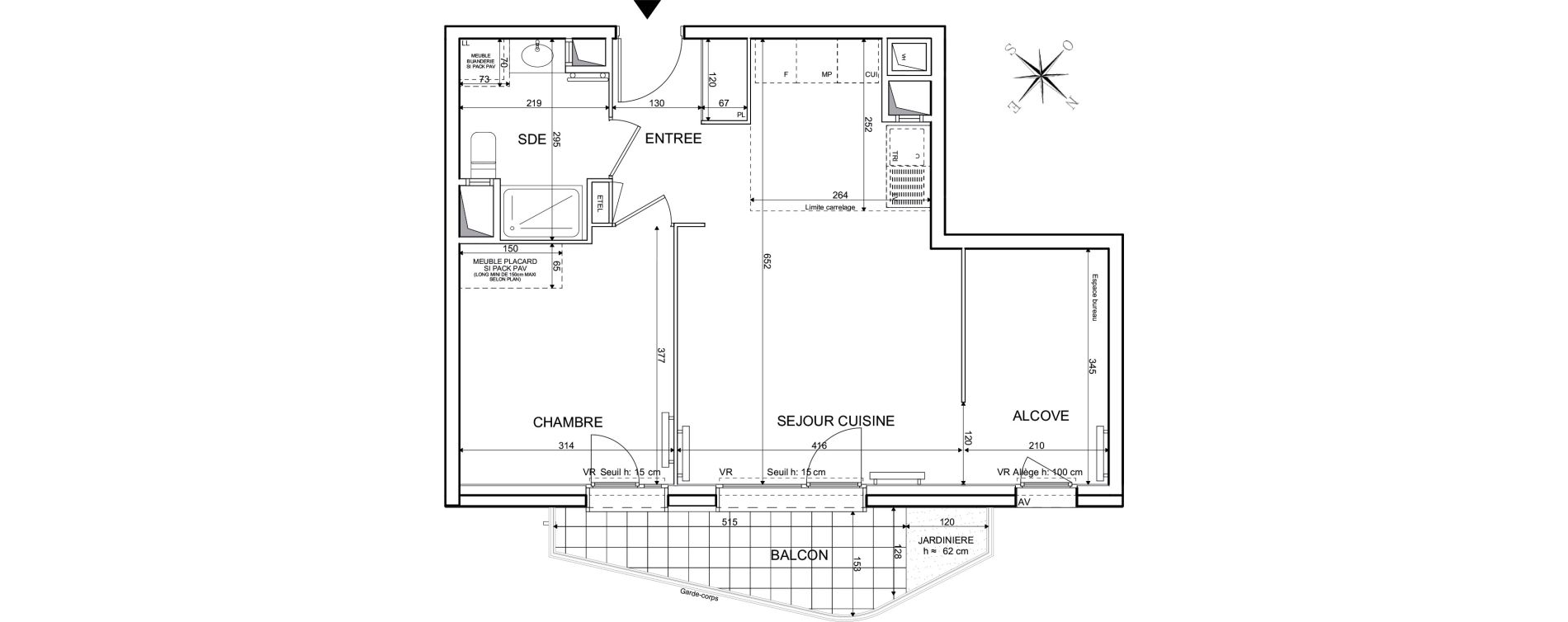 Appartement T2 de 51,11 m2 &agrave; Noisy-Le-Grand Maille-horizon