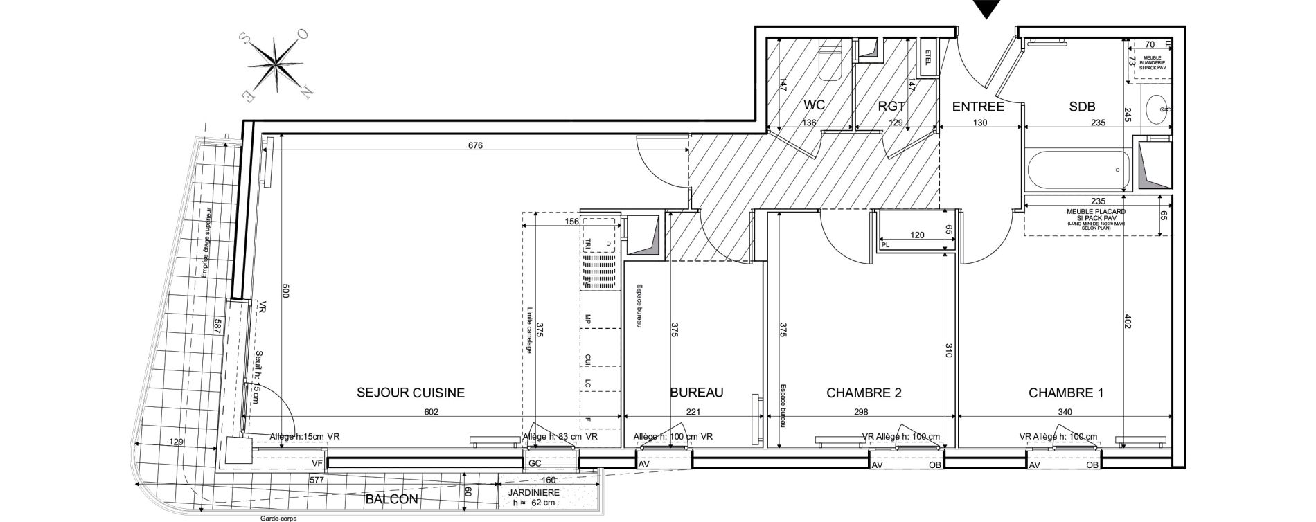 Appartement T3 de 79,66 m2 &agrave; Noisy-Le-Grand Maille-horizon