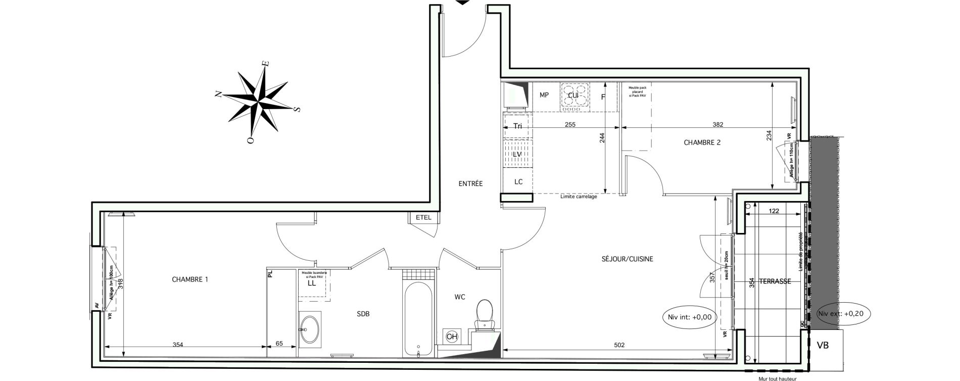 Appartement T3 de 64,98 m2 &agrave; Noisy-Le-Grand Centre