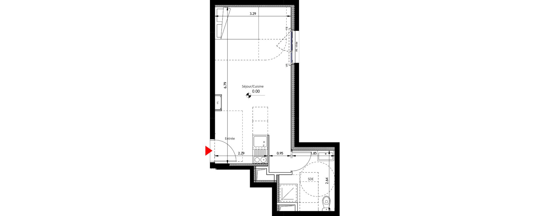 Appartement T1 de 28,39 m2 &agrave; Noisy-Le-Sec Plaine de l ourcq