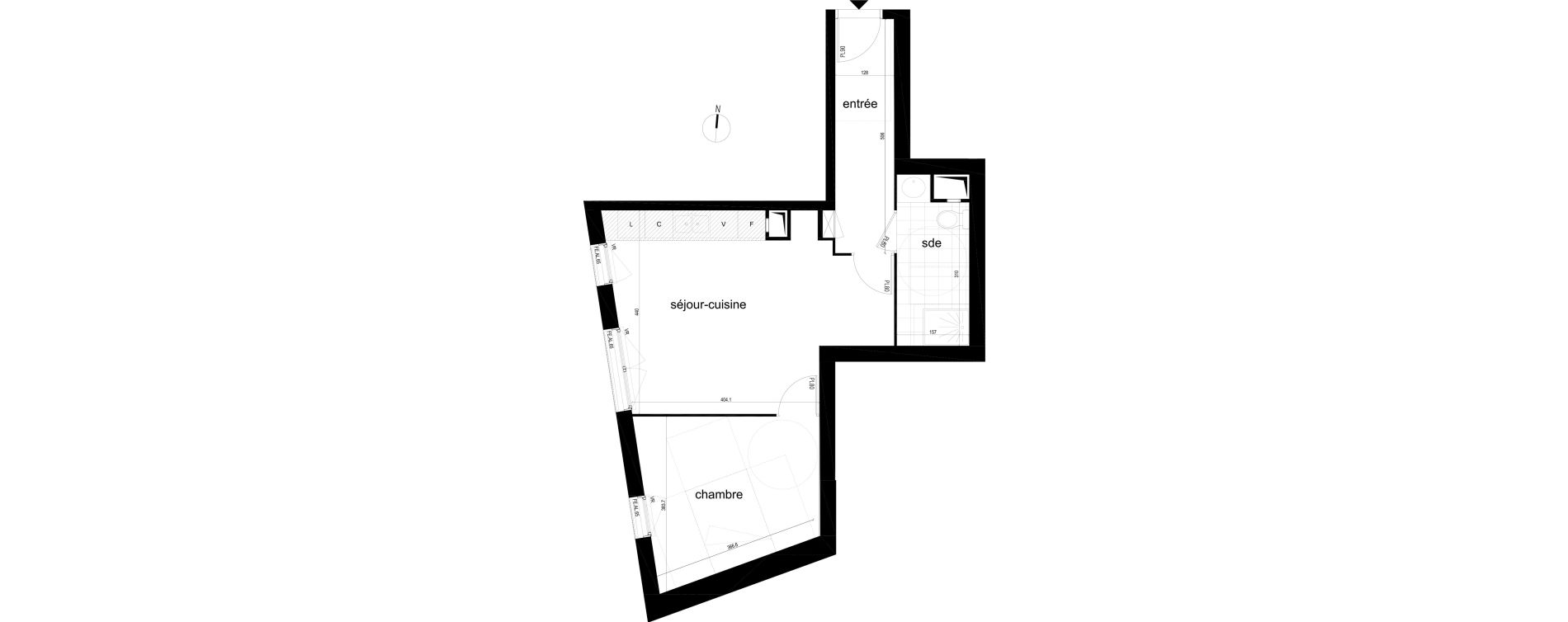 Appartement T2 de 46,12 m2 &agrave; Noisy-Le-Sec Boissiere