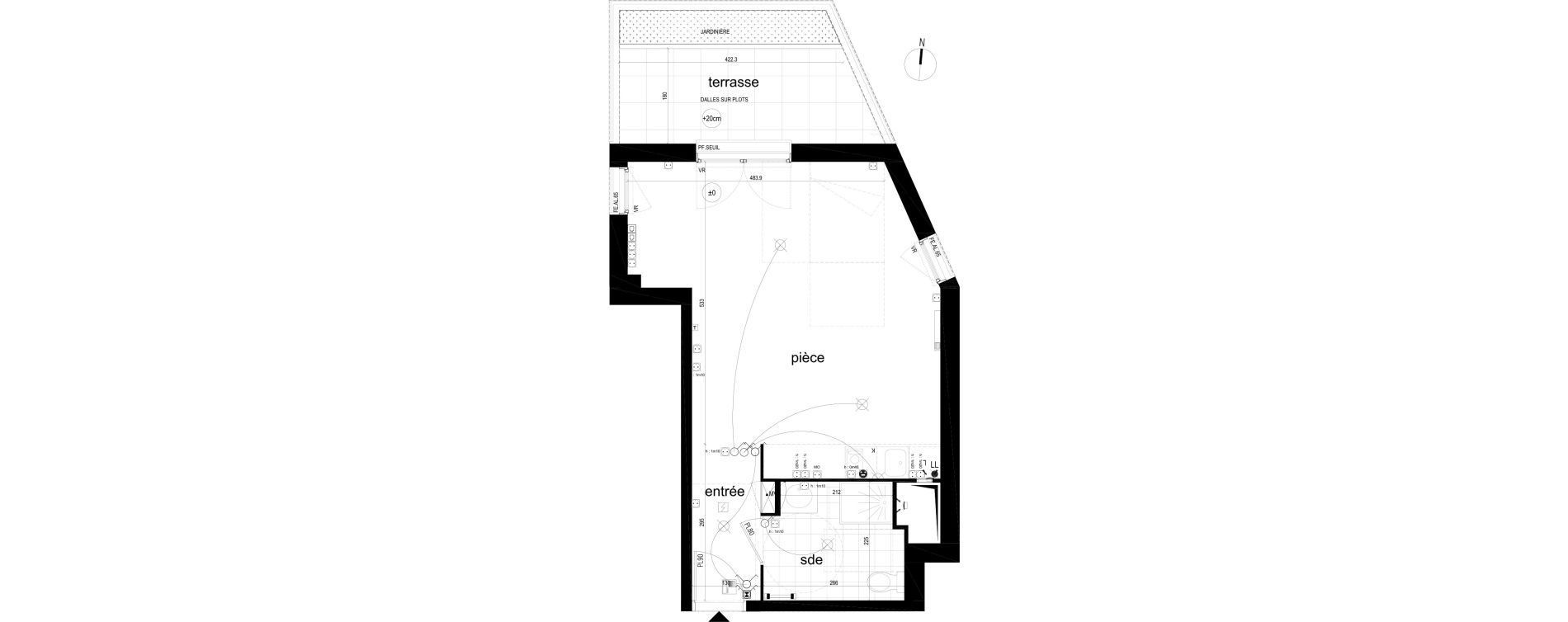 Appartement T1 de 38,13 m2 &agrave; Noisy-Le-Sec Boissiere