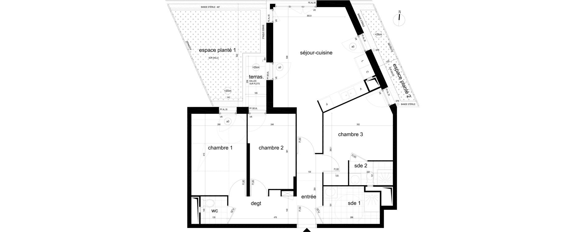 Appartement T4 de 77,82 m2 &agrave; Noisy-Le-Sec Boissiere