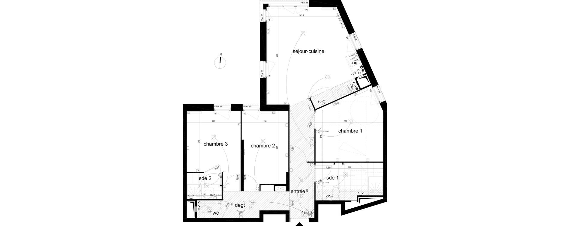 Appartement T4 de 75,62 m2 &agrave; Noisy-Le-Sec Boissiere