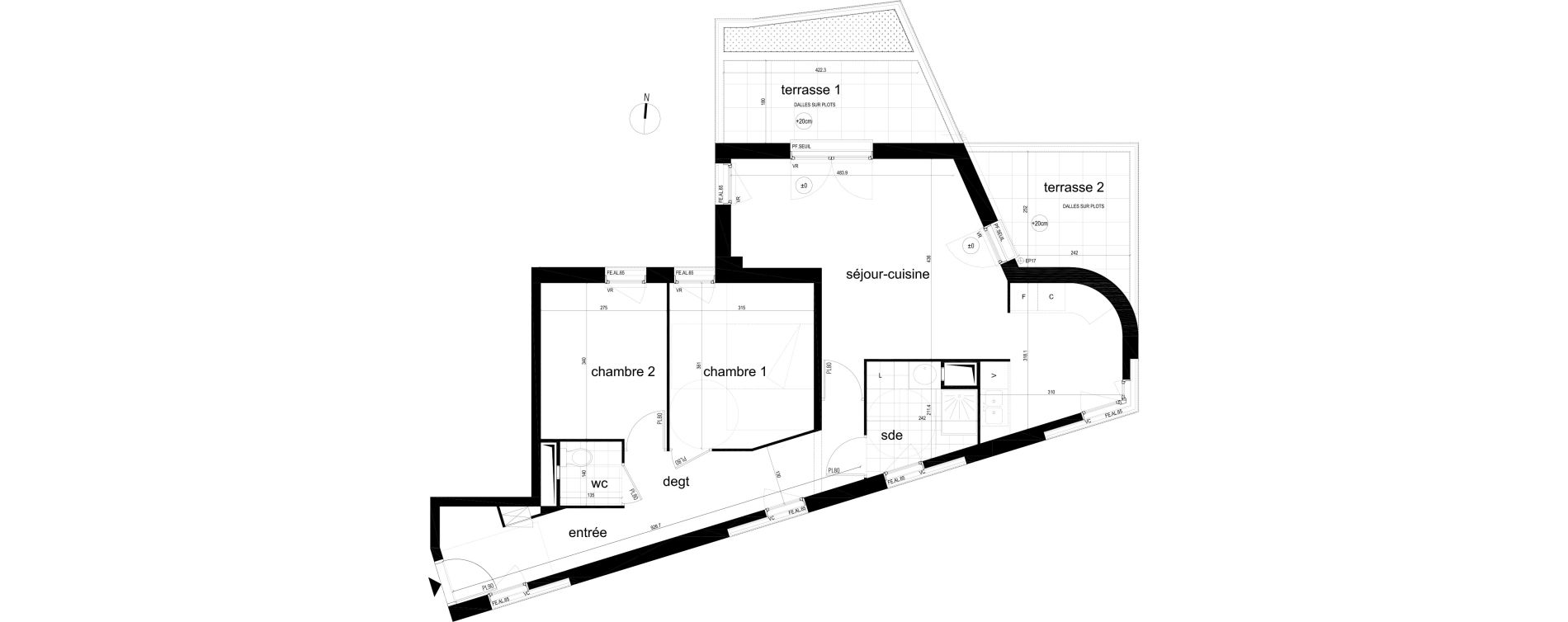 Appartement T3 de 71,45 m2 &agrave; Noisy-Le-Sec Boissiere