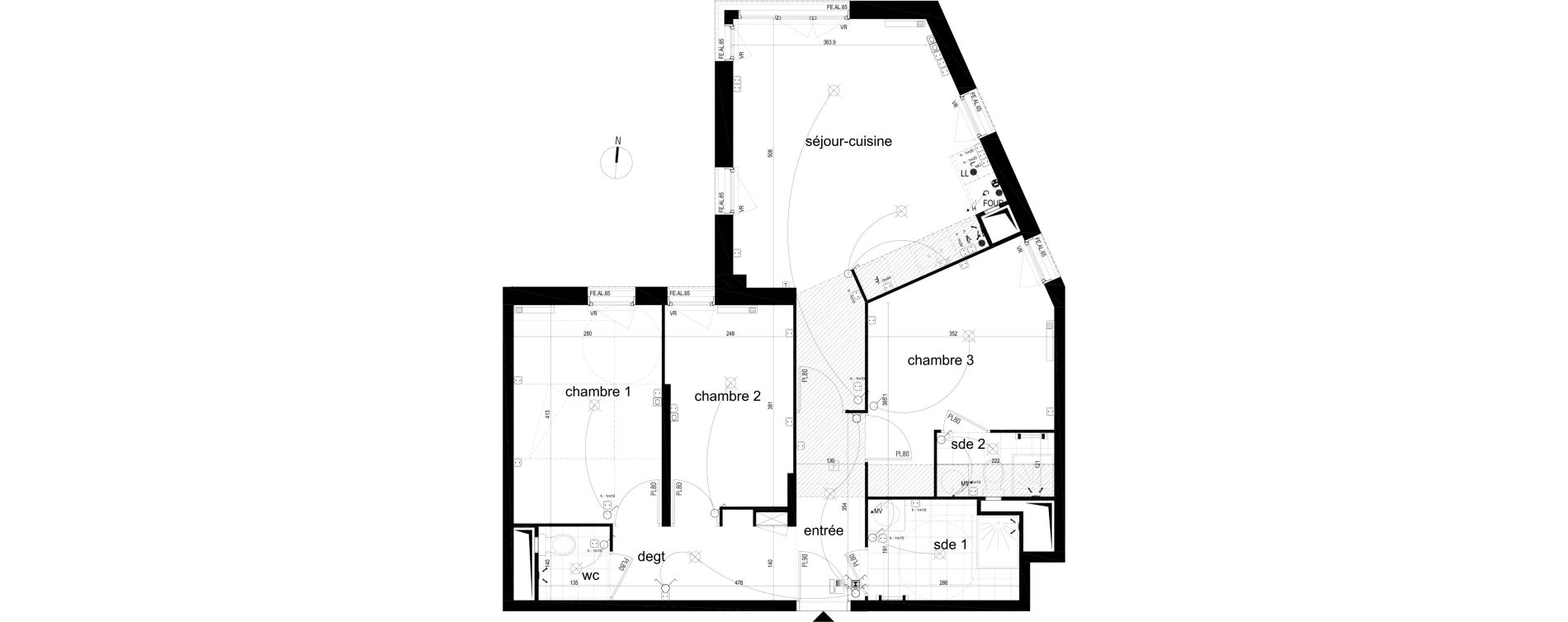 Appartement T4 de 77,76 m2 &agrave; Noisy-Le-Sec Boissiere