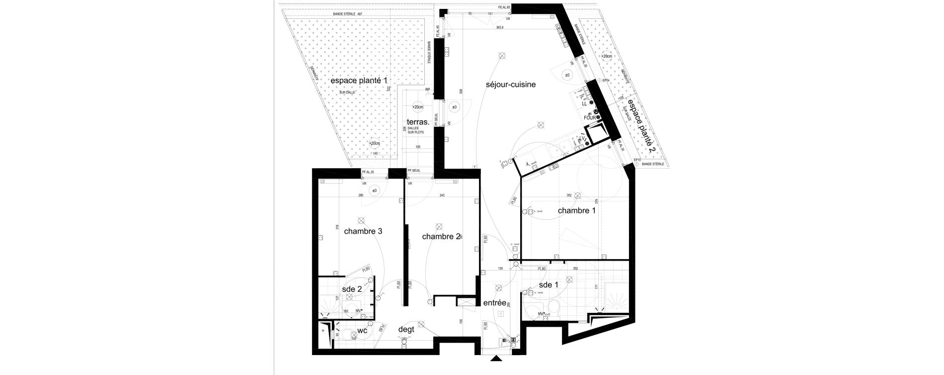 Appartement T4 de 75,62 m2 &agrave; Noisy-Le-Sec Boissiere