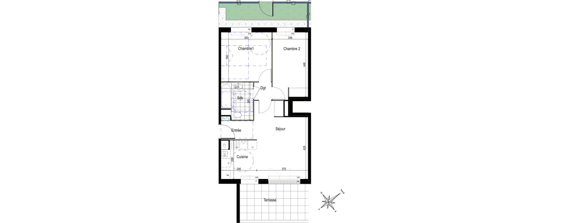 Appartement T3 de 56,70 m2 &agrave; Pierrefitte-Sur-Seine Centre