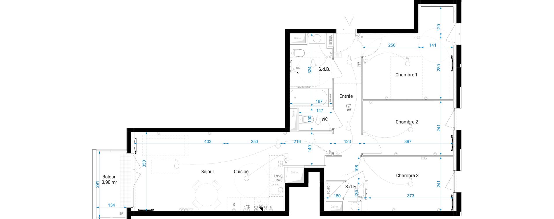 Appartement T4 de 74,91 m2 &agrave; Pierrefitte-Sur-Seine Centre