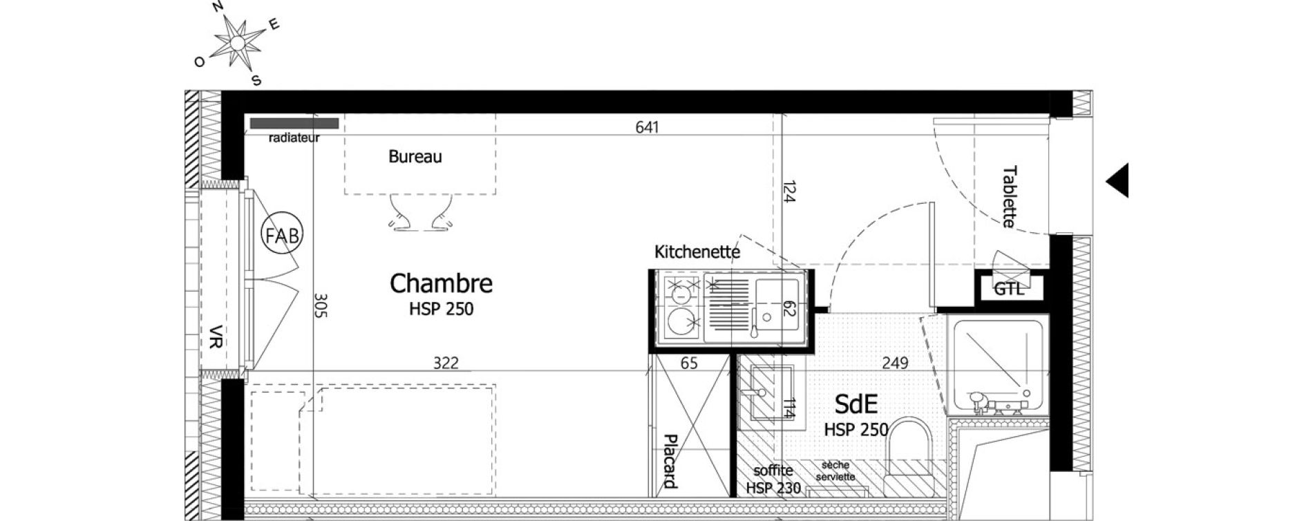 Appartement T1 de 18,60 m2 &agrave; Pierrefitte-Sur-Seine Centre