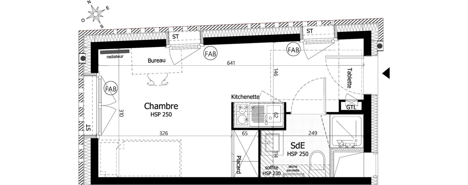 Appartement T1 de 19,70 m2 &agrave; Pierrefitte-Sur-Seine Centre