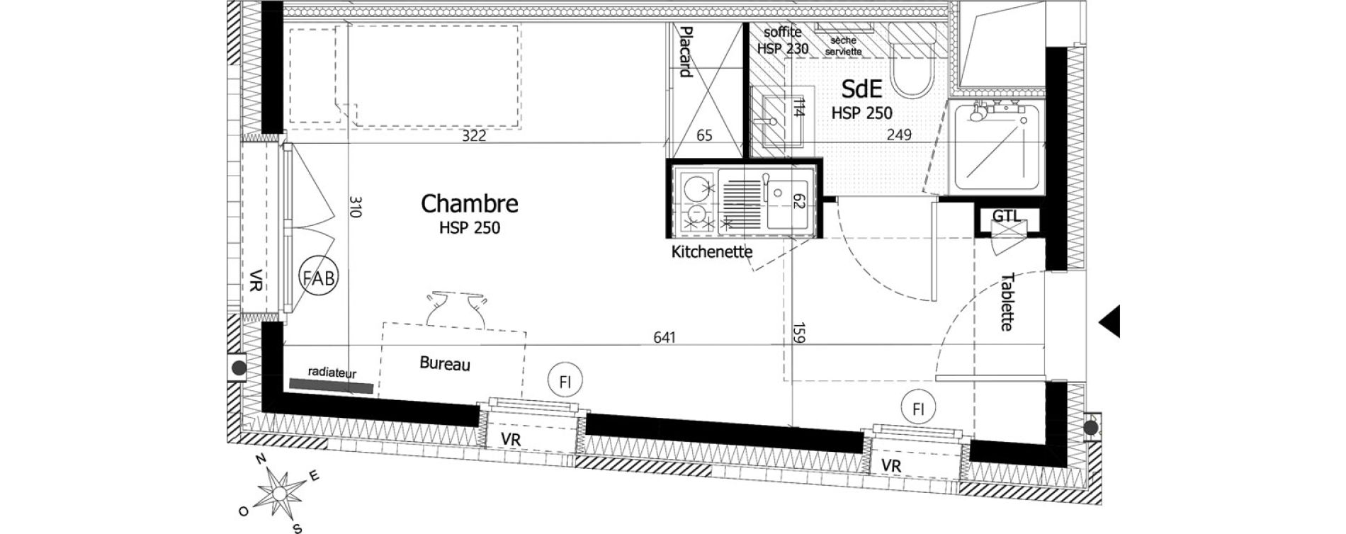 Appartement T1 de 20,20 m2 &agrave; Pierrefitte-Sur-Seine Centre