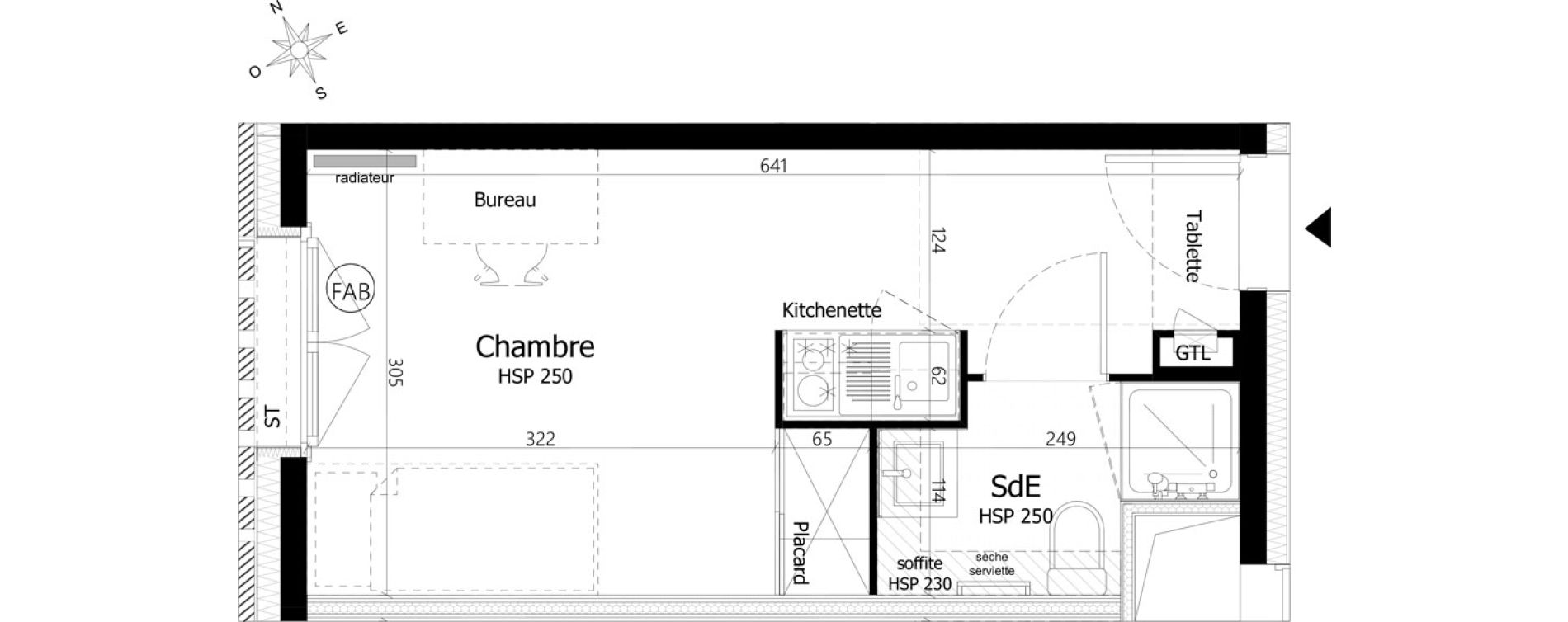 Appartement T1 de 18,60 m2 &agrave; Pierrefitte-Sur-Seine Centre