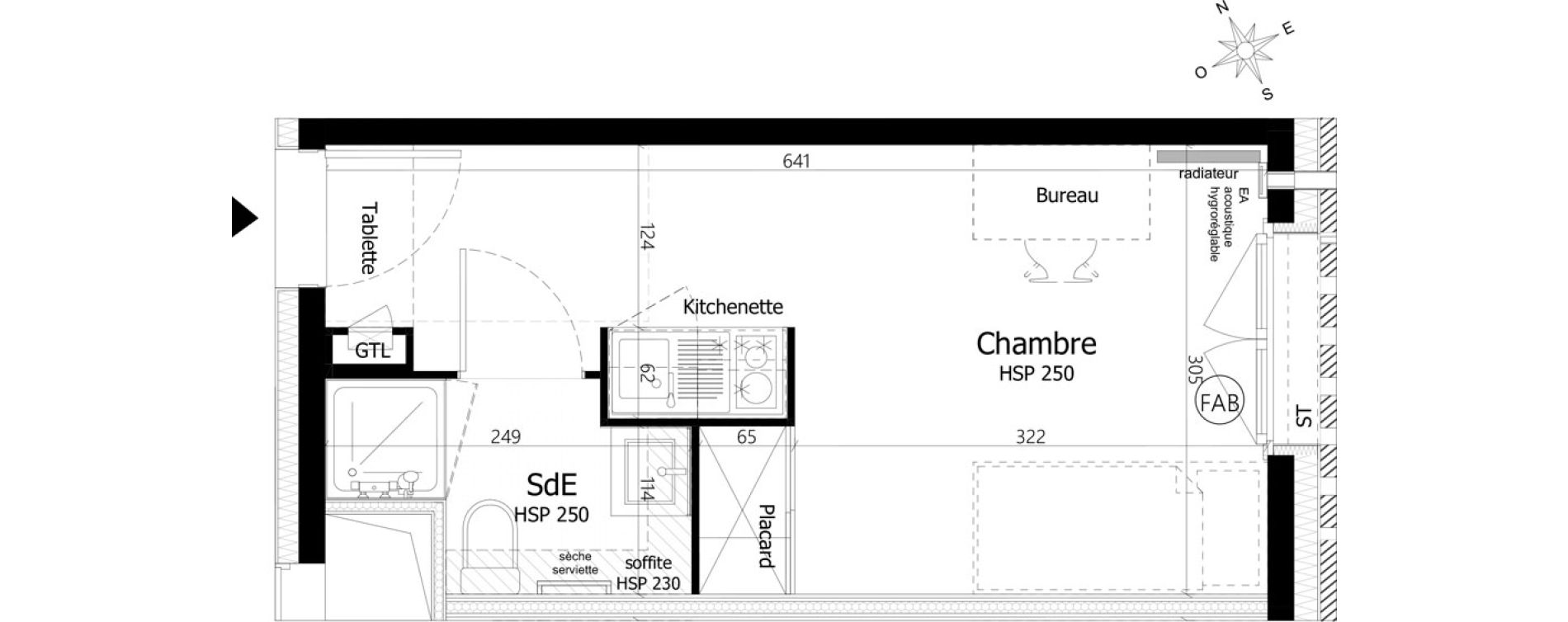 Appartement T1 de 18,60 m2 &agrave; Pierrefitte-Sur-Seine Centre