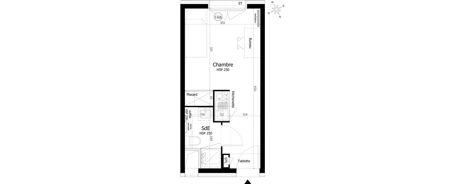 Appartement T1 de 18,80 m2 &agrave; Pierrefitte-Sur-Seine Centre