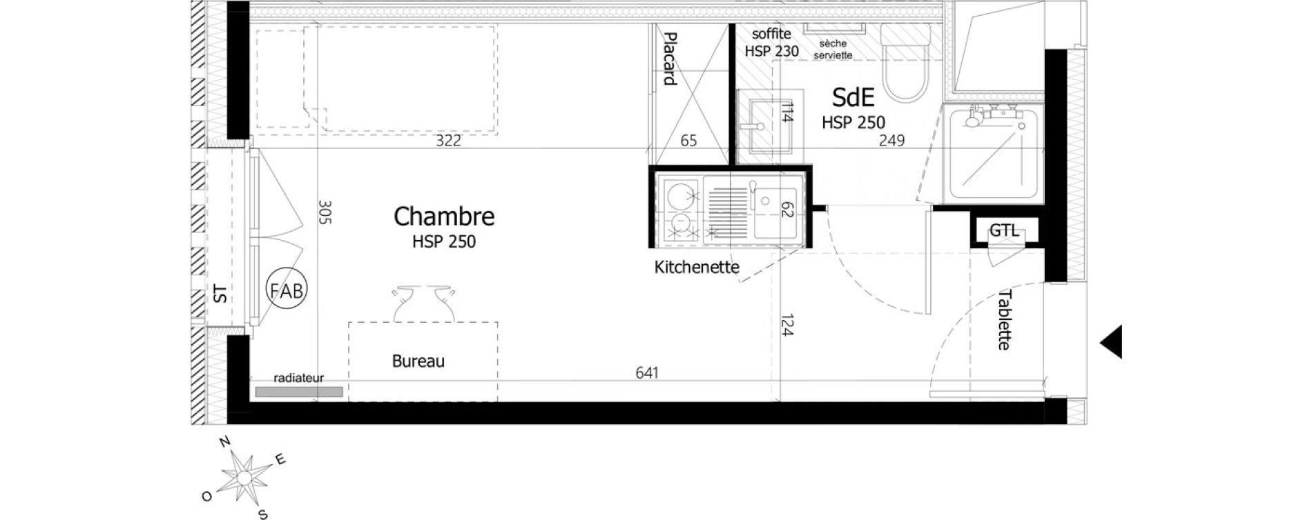 Appartement T1 de 18,60 m2 &agrave; Pierrefitte-Sur-Seine Centre