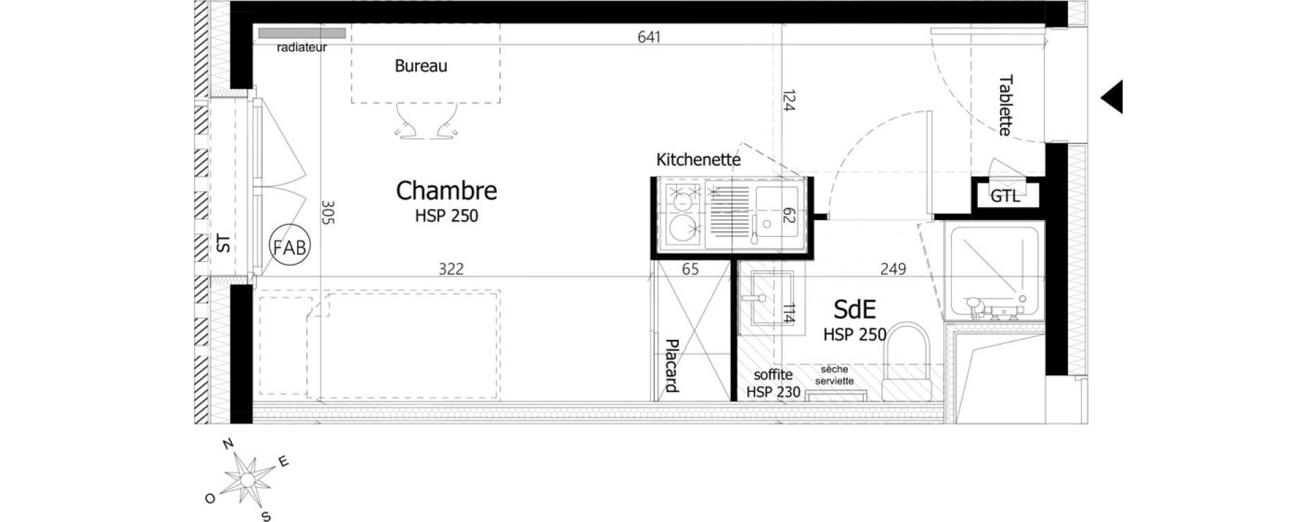 Appartement T1 de 18,60 m2 &agrave; Pierrefitte-Sur-Seine Centre