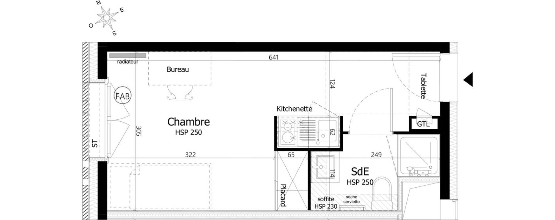 Appartement T1 de 18,60 m2 &agrave; Pierrefitte-Sur-Seine Centre