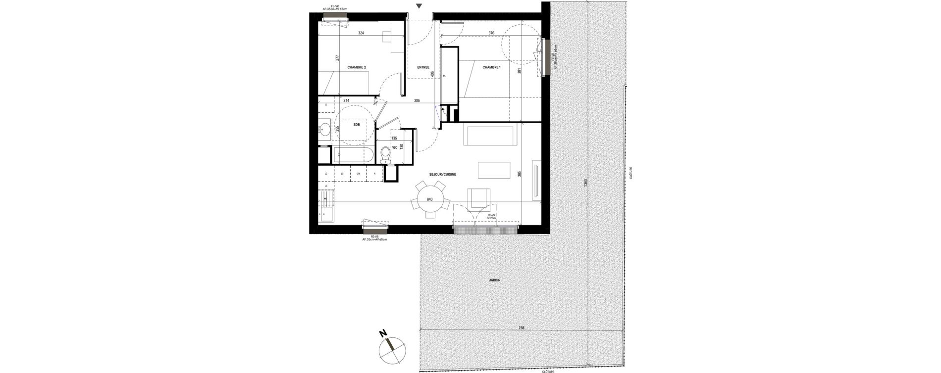 Appartement T3 de 62,27 m2 &agrave; Pierrefitte-Sur-Seine Centre