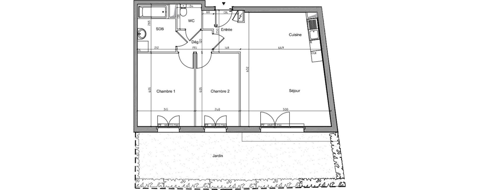 Appartement T3 de 64,82 m2 &agrave; Pierrefitte-Sur-Seine Butte pinson