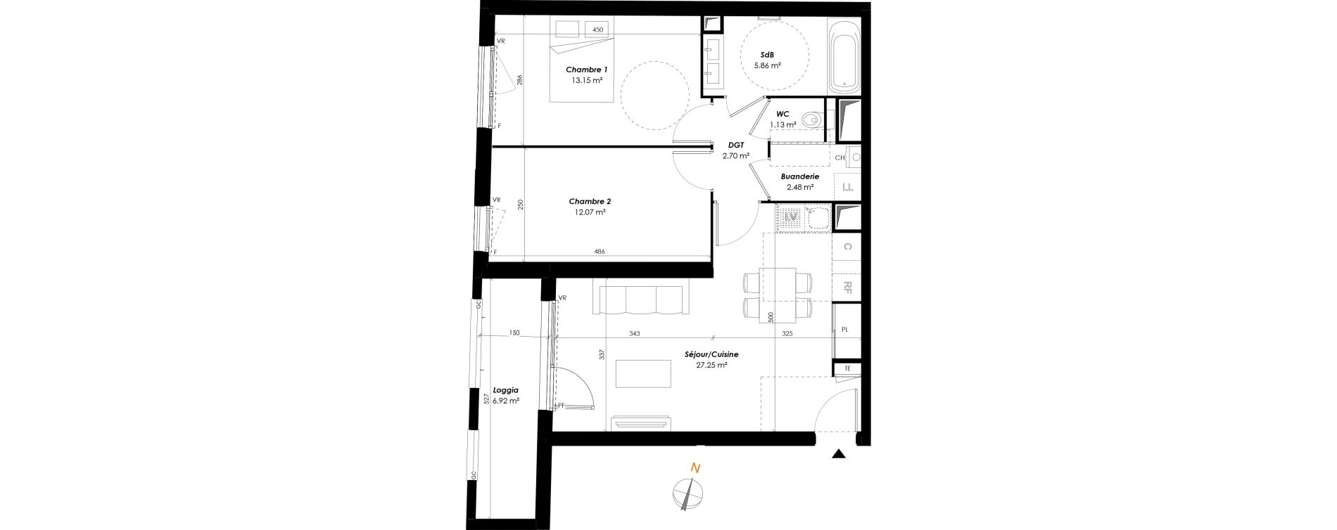 Appartement T3 de 64,64 m2 &agrave; Romainville Centre