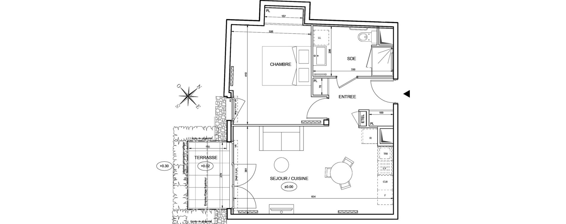 Appartement T2 de 49,60 m2 &agrave; Romainville Centre