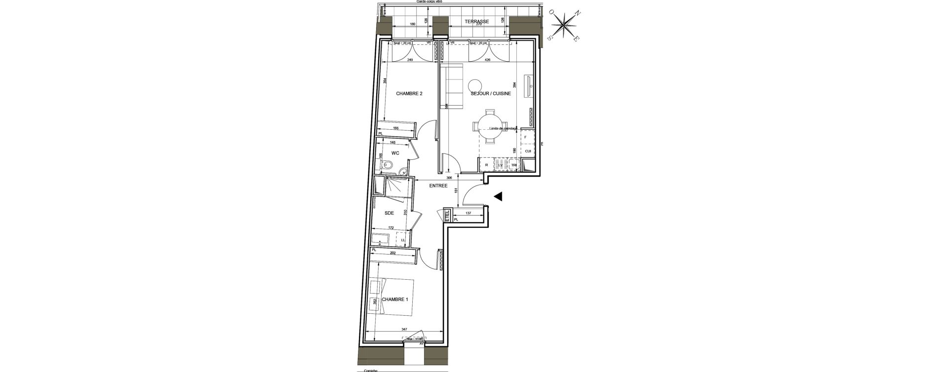 Appartement T3 de 66,22 m2 &agrave; Romainville Centre