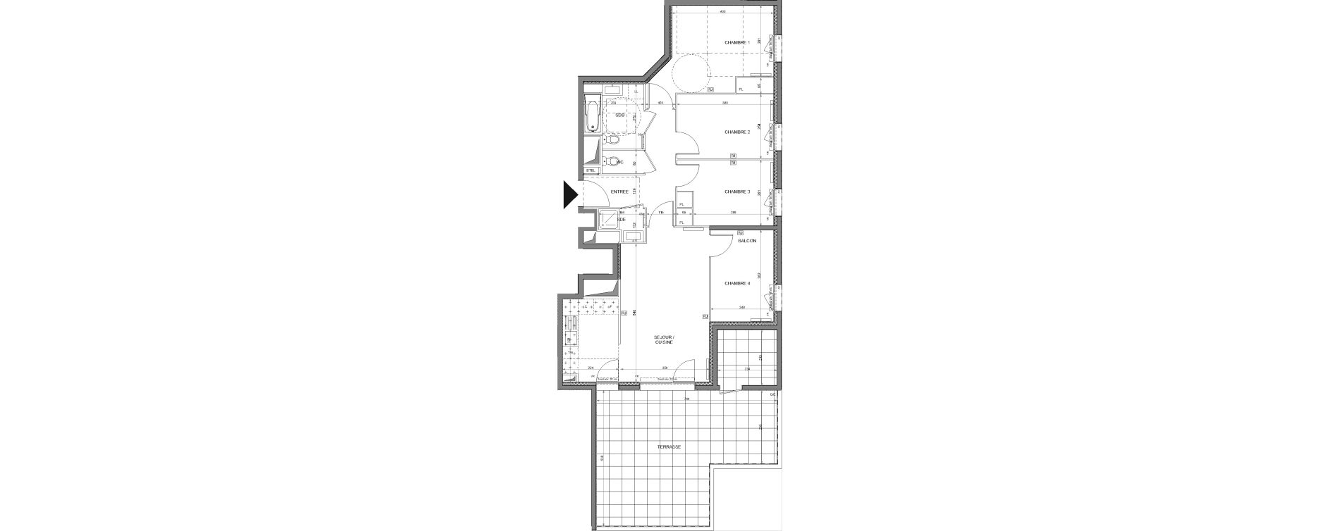 Appartement T5 de 89,70 m2 &agrave; Rosny-Sous-Bois Les coteaux beauclair