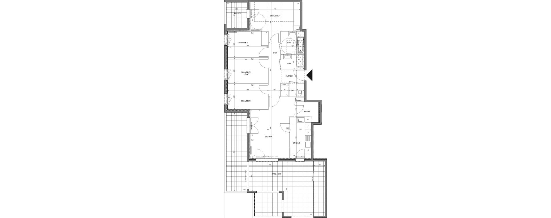 Appartement T5 de 97,69 m2 &agrave; Rosny-Sous-Bois Les coteaux beauclair