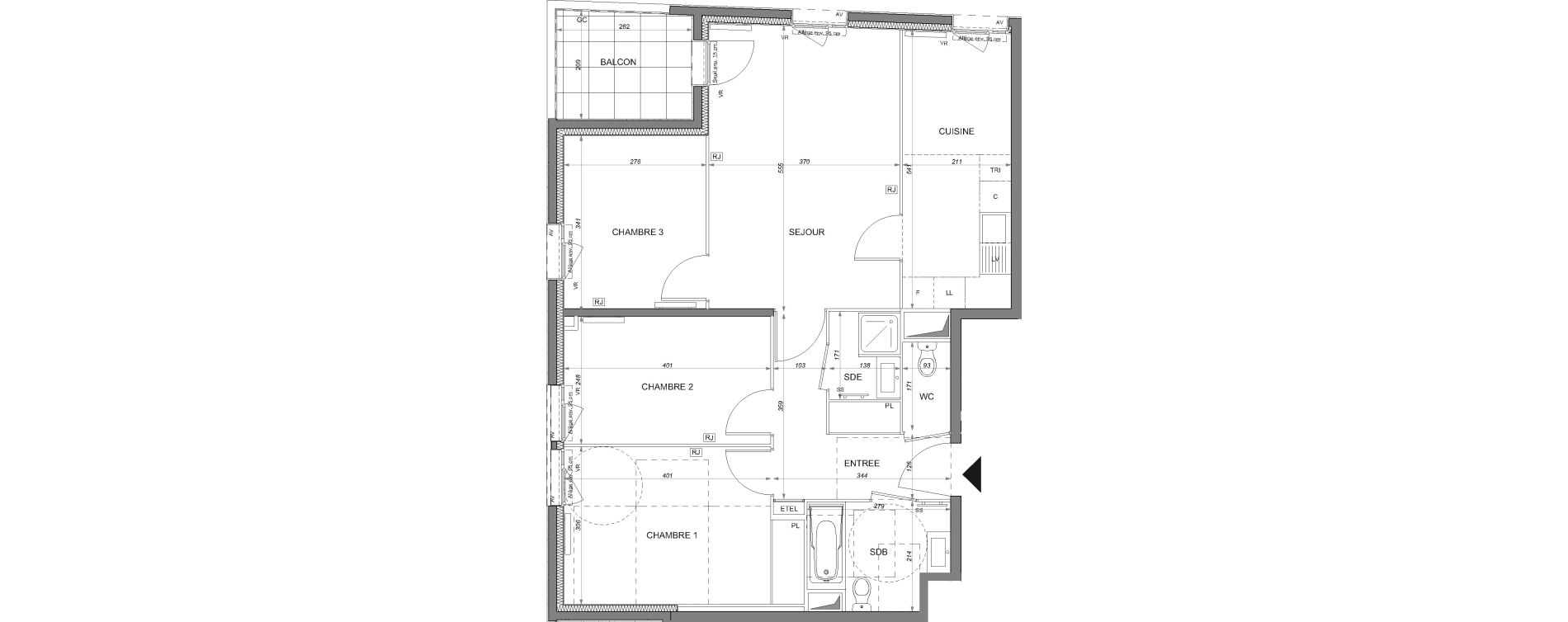Appartement T4 de 80,92 m2 &agrave; Rosny-Sous-Bois Les coteaux beauclair