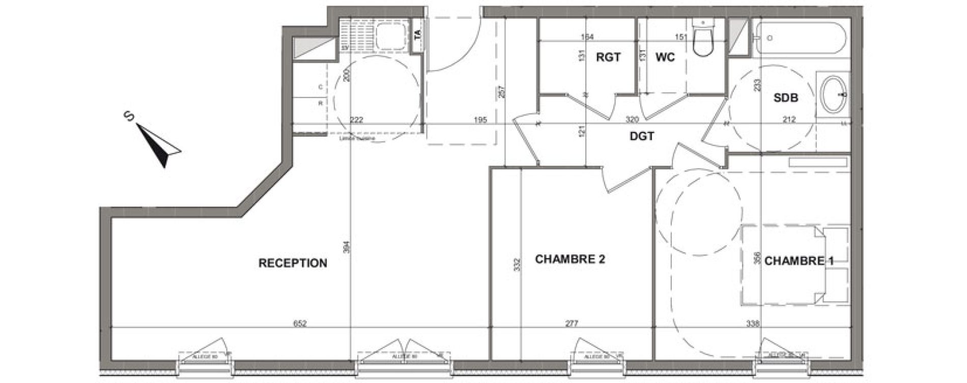 Appartement T3 de 63,16 m2 &agrave; Rosny-Sous-Bois Centre