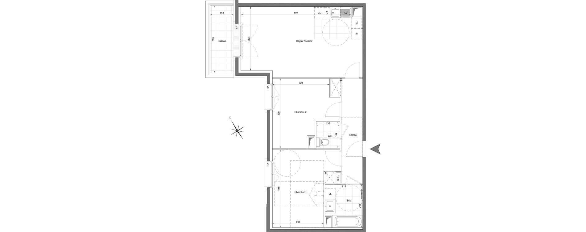 Appartement T3 de 68,29 m2 &agrave; Saint-Ouen-Sur-Seine Centre