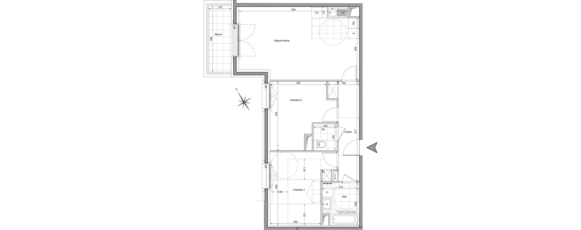 Appartement T3 de 68,21 m2 &agrave; Saint-Ouen-Sur-Seine Centre