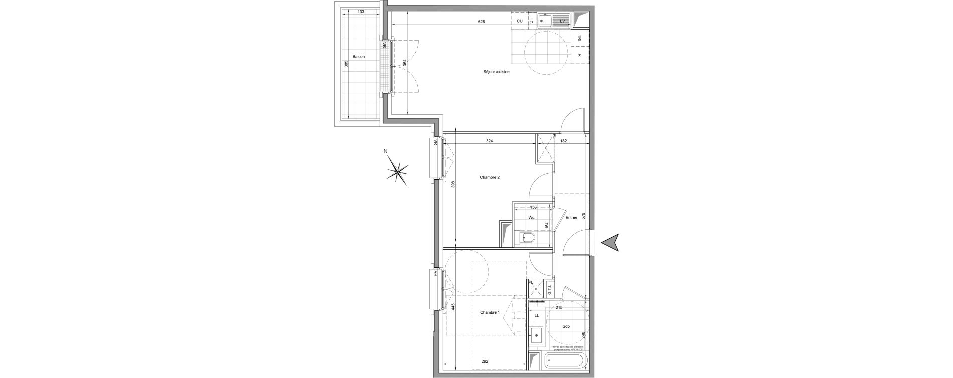 Appartement T3 de 67,92 m2 &agrave; Saint-Ouen-Sur-Seine Centre