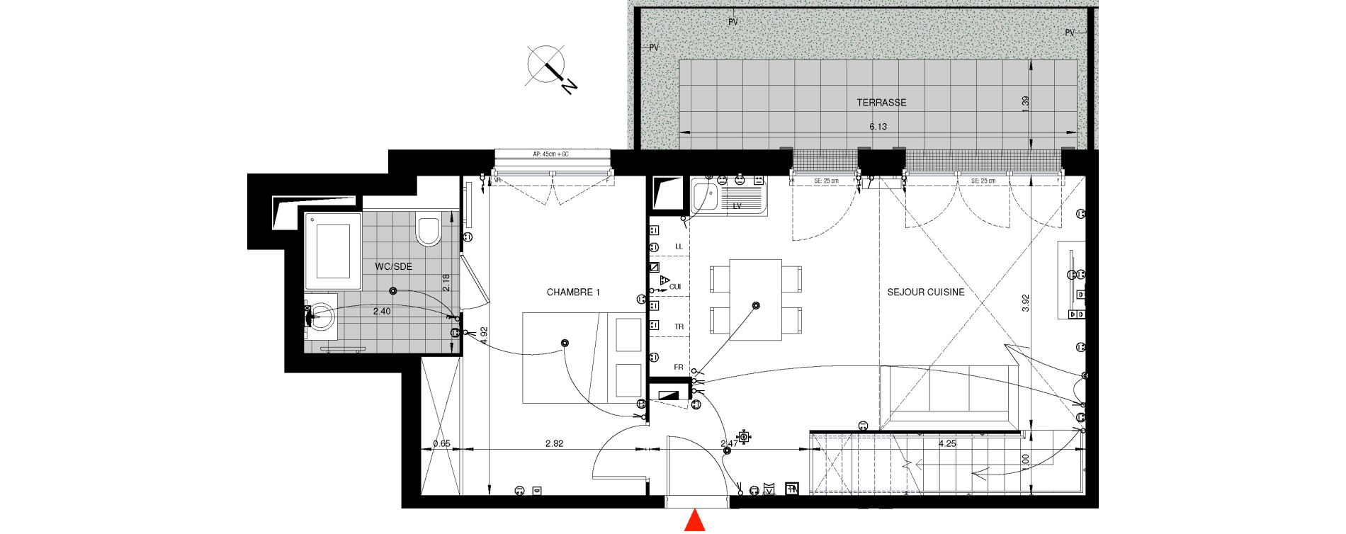 Duplex T4 de 86,25 m2 &agrave; Saint-Ouen-Sur-Seine Les docks