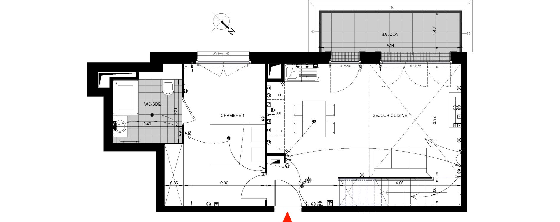 Duplex T4 de 86,25 m2 &agrave; Saint-Ouen-Sur-Seine Les docks