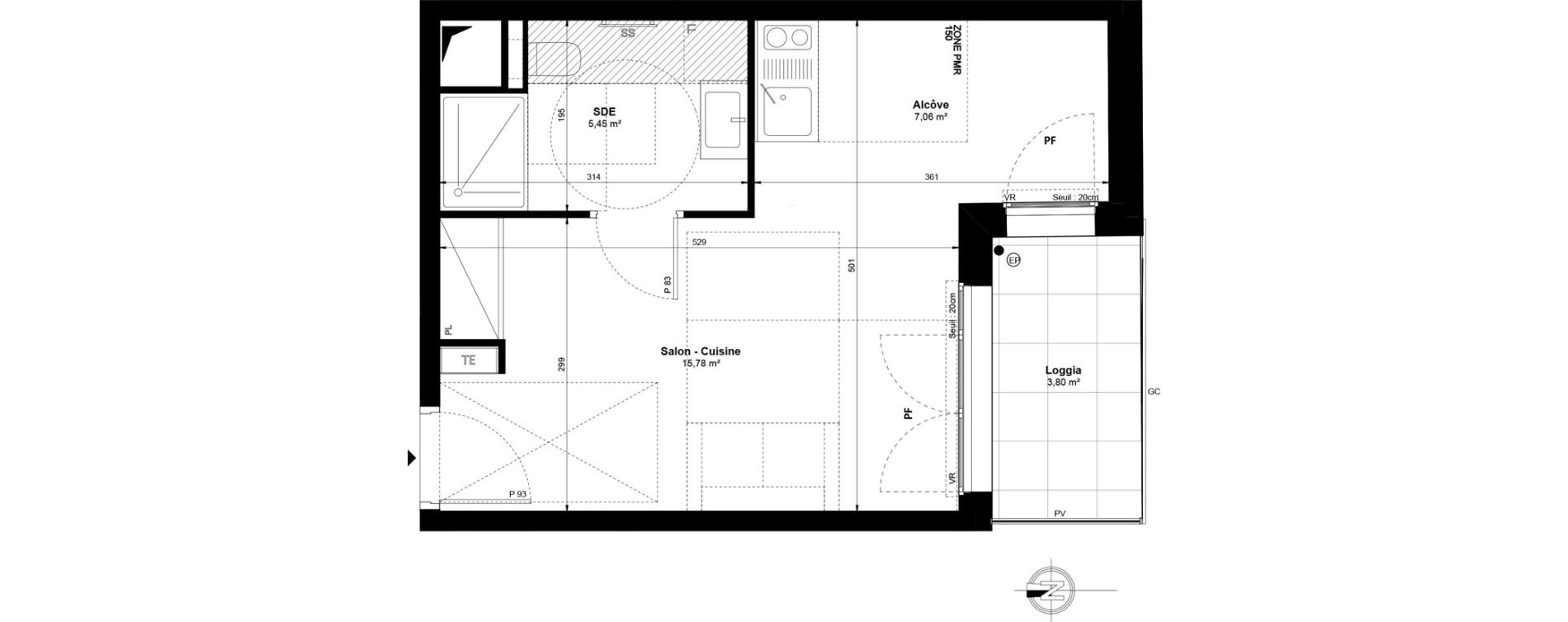 Appartement T1 de 28,29 m2 &agrave; Saint-Ouen-Sur-Seine Michel-bauer