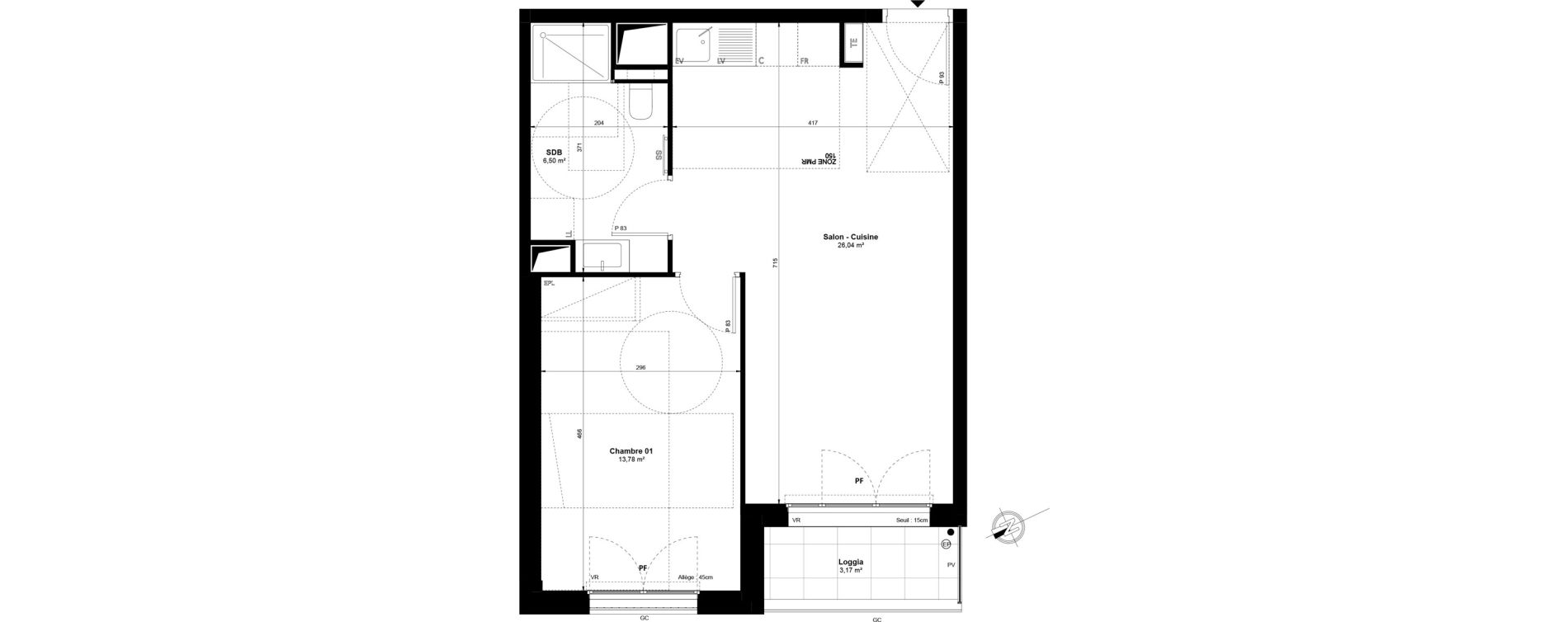 Appartement T2 de 46,33 m2 &agrave; Saint-Ouen-Sur-Seine Michel-bauer