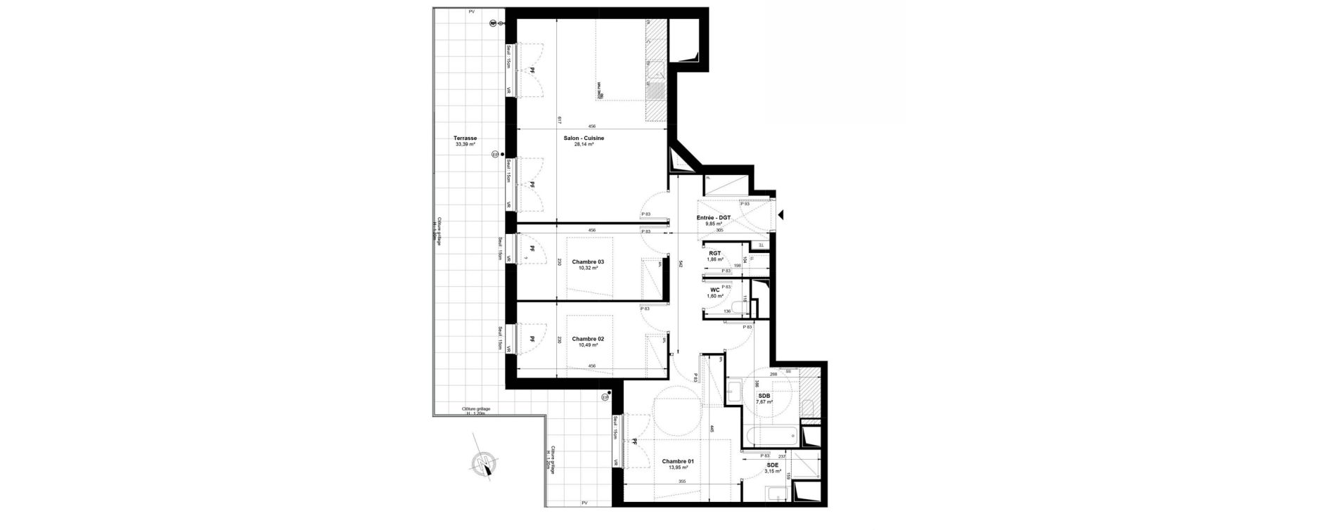 Appartement T4 de 87,03 m2 &agrave; Saint-Ouen-Sur-Seine Michel-bauer