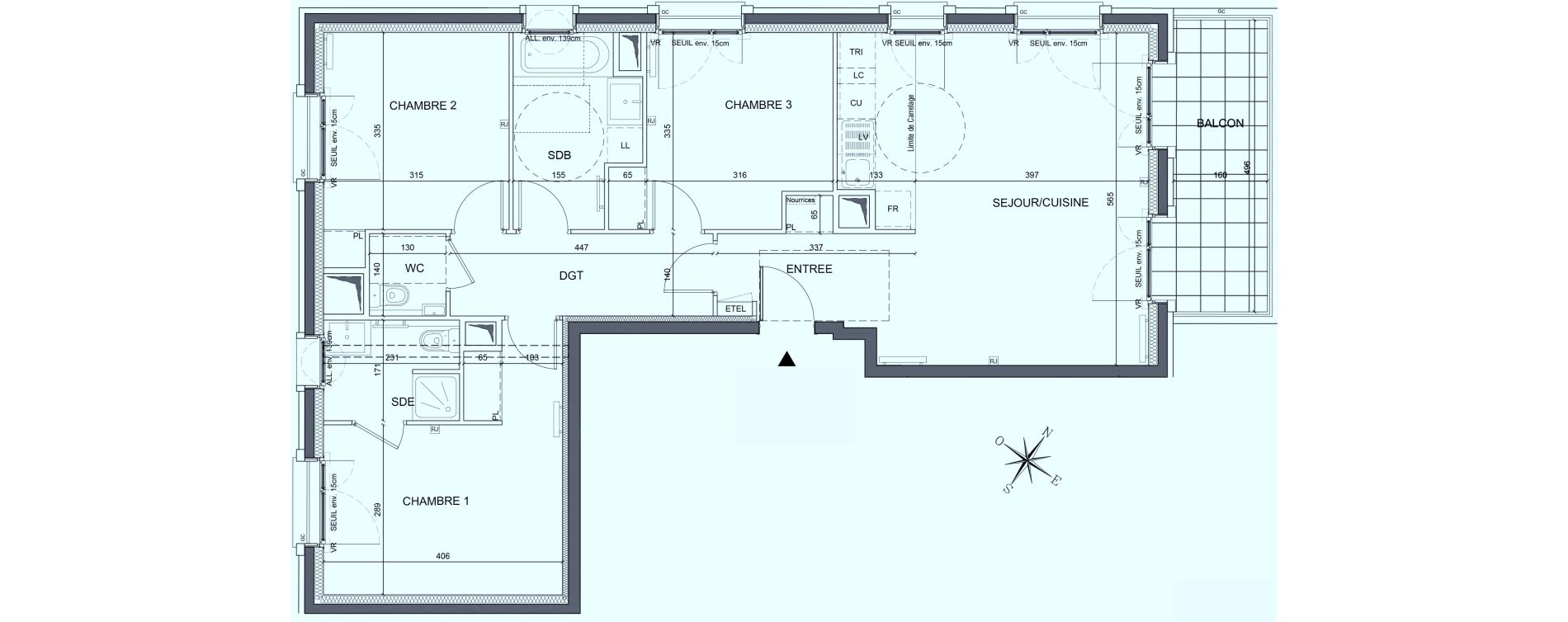 Appartement T4 de 86,60 m2 &agrave; Saint-Ouen-Sur-Seine Les docks