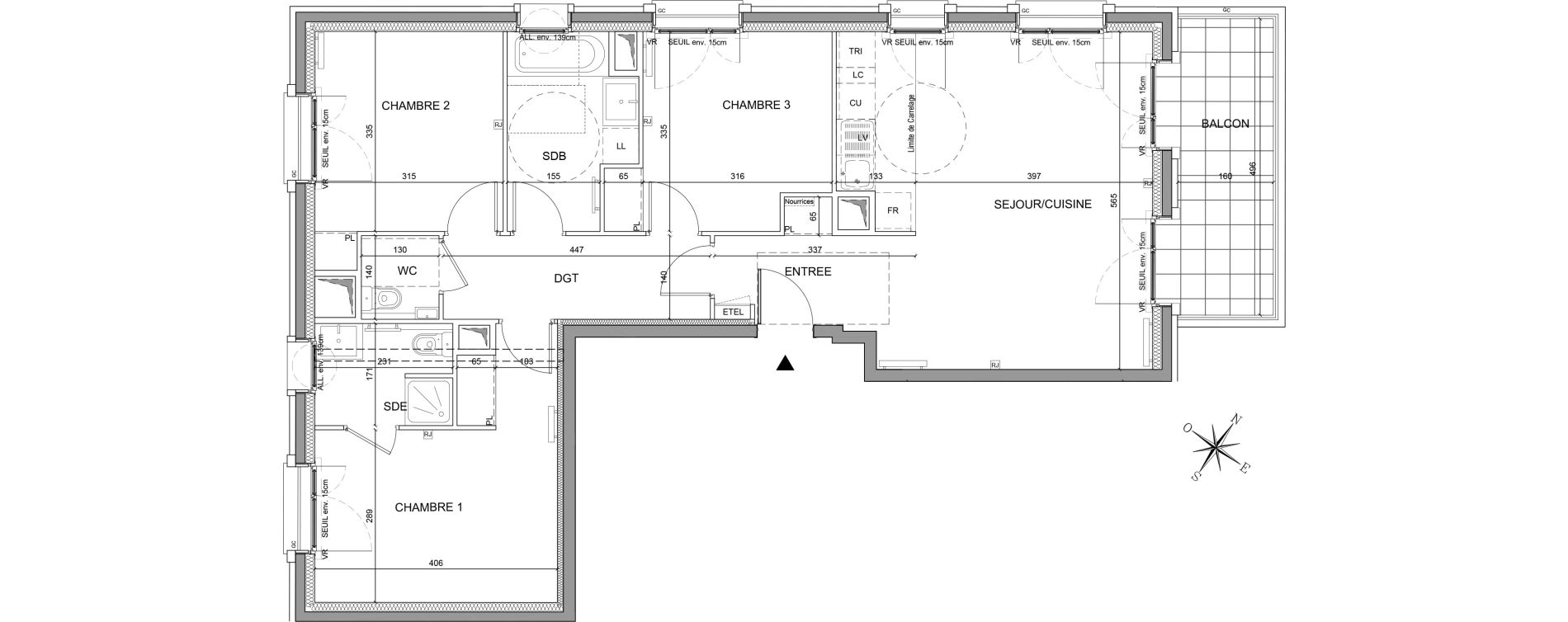 Appartement T4 de 86,60 m2 &agrave; Saint-Ouen-Sur-Seine Les docks