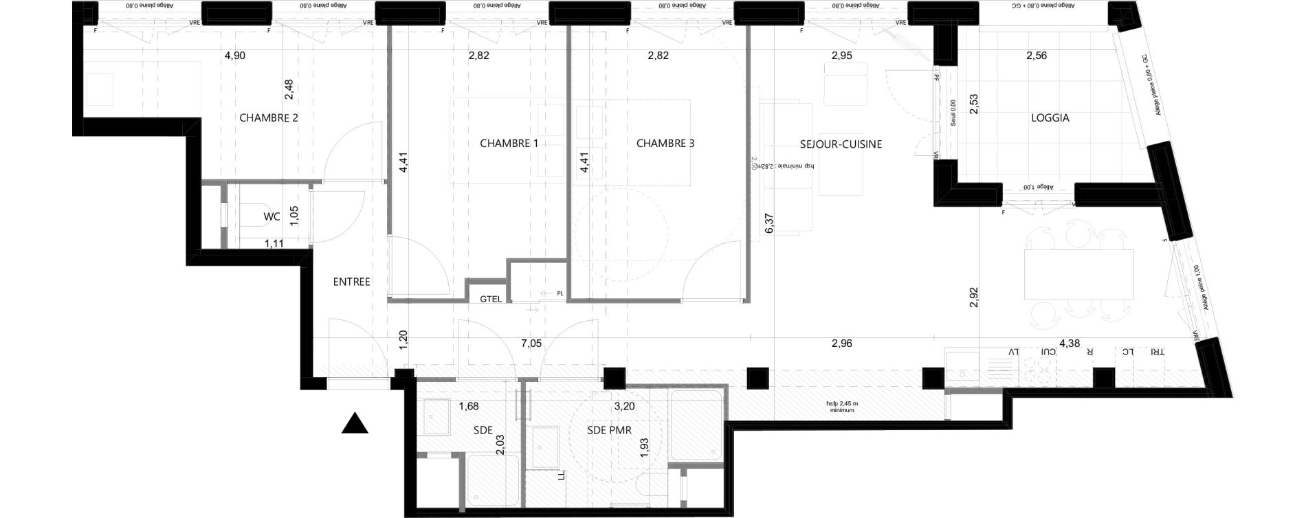 Appartement T4 de 86,27 m2 &agrave; Saint-Ouen-Sur-Seine Village des athl&egrave;tes